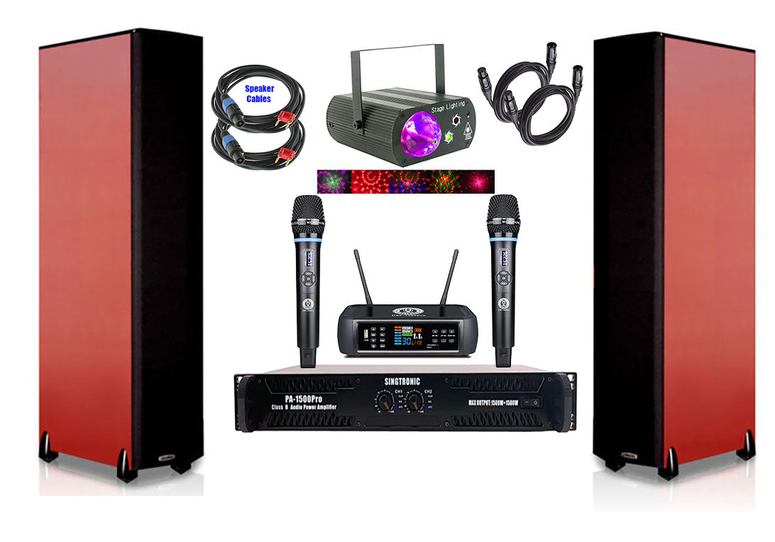 Singtronic Complete Karaoke System 3000W Youtube Songs by Iphone and Android
