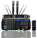 Singtronic KA-3000ProII Karaoke 3000W Amplifier + UHF-3000Pro 2 x Digital Anti-Feedback Wireless Microphone