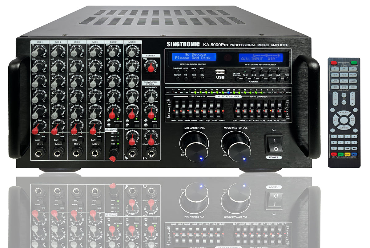 Singtronic KA-5000Pro Professional KJ/DJ 5000W Mixing Amplifier Equalizer & Recording
