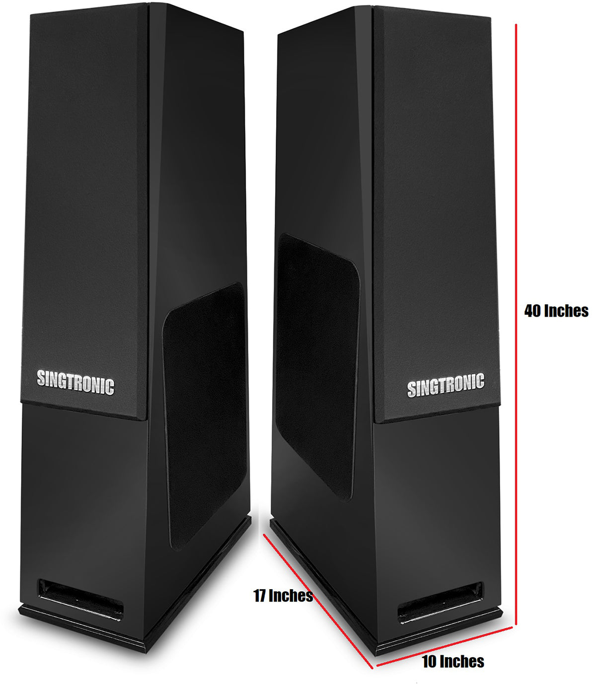 Singtronic KS-2500DW Professional 4000W Vocalist Floor Standing Karaoke Speaker (Pair)