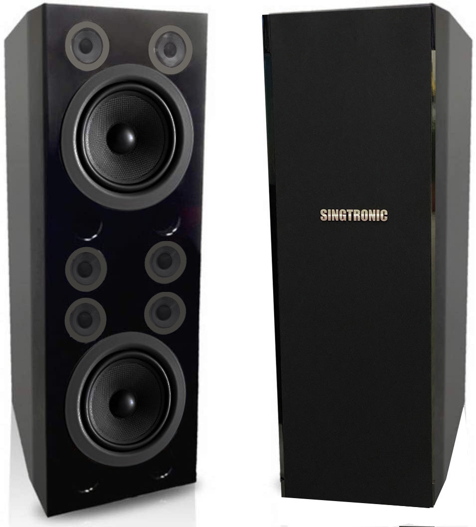 Singtronic KS-3000DW Professional 5000W Vocalist Floor Standing Karaoke Speaker System (Pair)