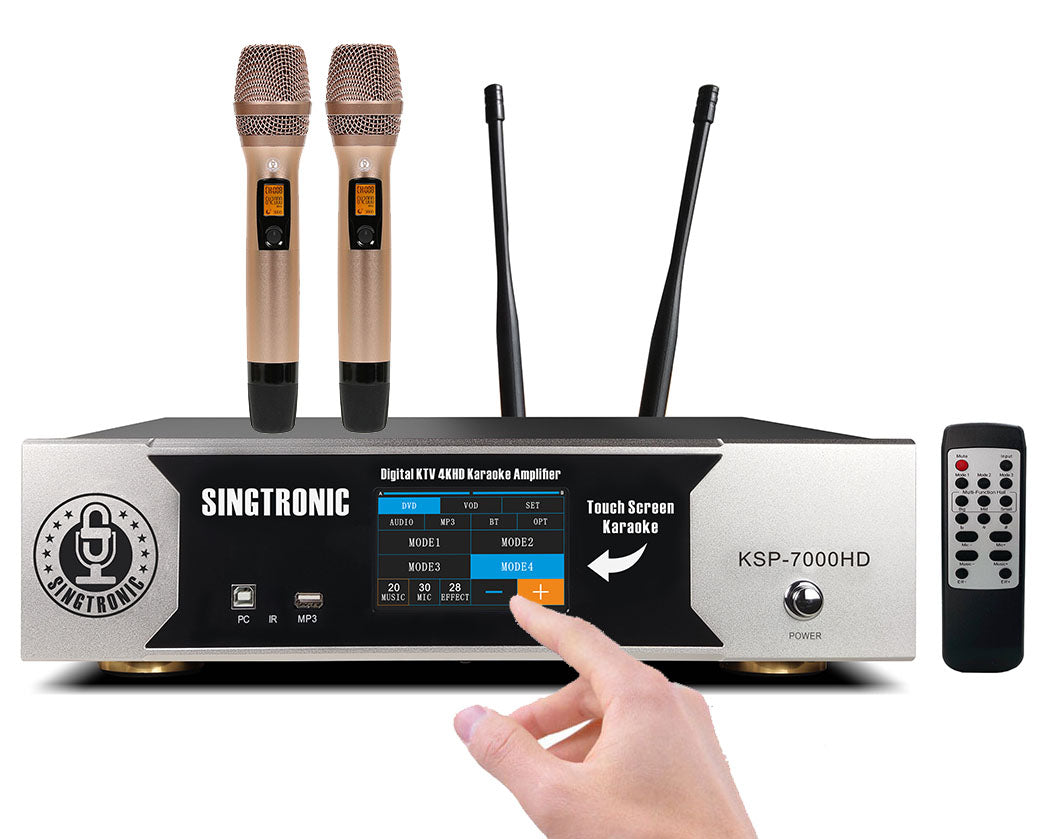 Singtronic KSP-7000HD Professional Smart 4 in 1 Digital 7000W Karaoke Amplifier