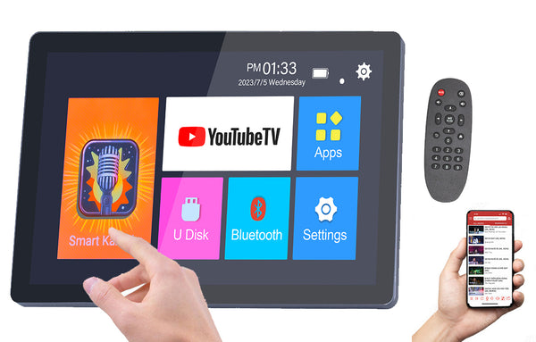 Singtronic KTV-15.6UHD Professional Tablet Touch Screen 5TB Hard Drive Smart Player Free: 50,000 Songs