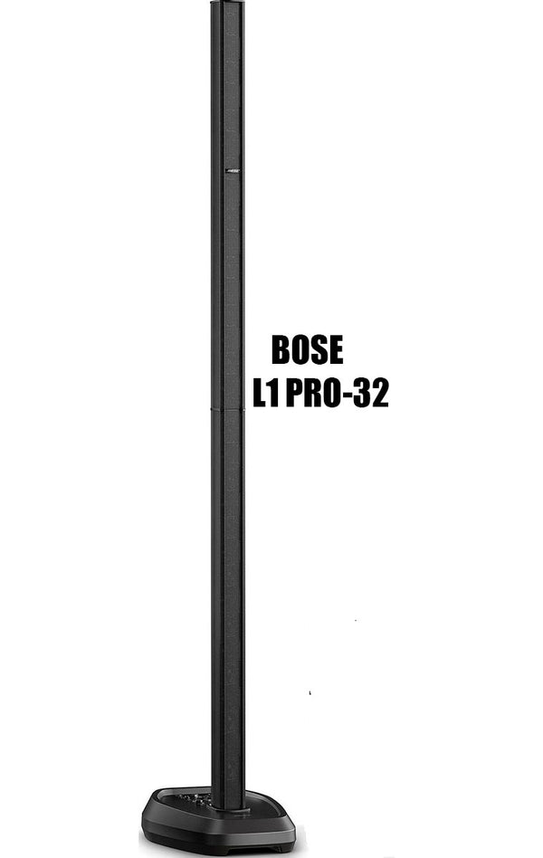 Bose L1 Pro32 Professional Uniform coverage straight line array, featuring 32 articulated 2" neodymium drivers PA Speaker