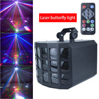 Laser Butterfly Super Disco Light, Strobe Party Light with Remote Control