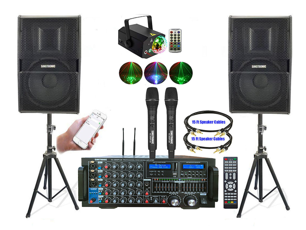 Singtronic Professional 3500W Karaoke System via Unlimited Youtube Songs