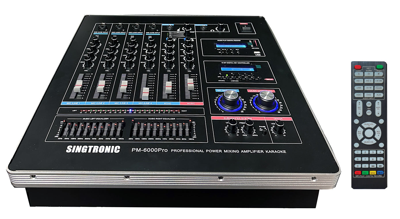 Singtronic PM-6000Pro Professional 6000W Digital Console Mixing Board Karaoke Amplifier