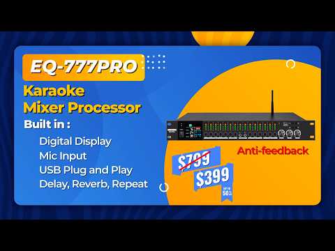 Singtronic EQ-777Pro Professional Karaoke Mixer built Equalizer and Anti-Feedback