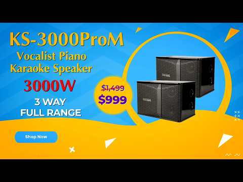 Singtronic KS-3000ProM Professional 3000W Vocalist Piano Karaoke Speaker (Pair)