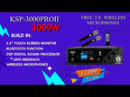 Singtronic KSP-3000ProII Professional 3 in 1 Digital 3000W Karaoke Sound Processor Amplifier