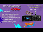 Singtronic KSP-4000ProII Professional 3 in 1 Digital 4000W Karaoke Sound Processor Amplifier Touch Screen