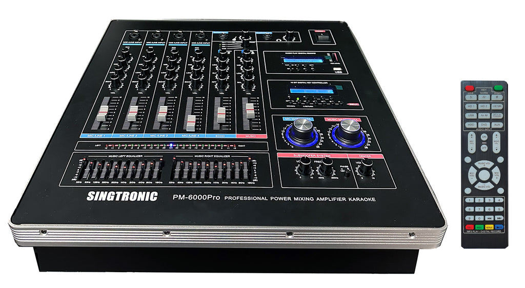 Professional Complete 6000W Youtube Karaoke System, Built in HDMI-Arc, Optical, EQ, Recording, Bluetooth