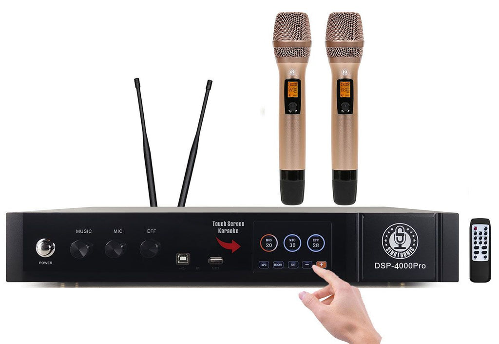 QSC K12.2 Professional Active 3-way Array Speaker + Singtronic DSP-4000Pro Digital Processor Karaoke System