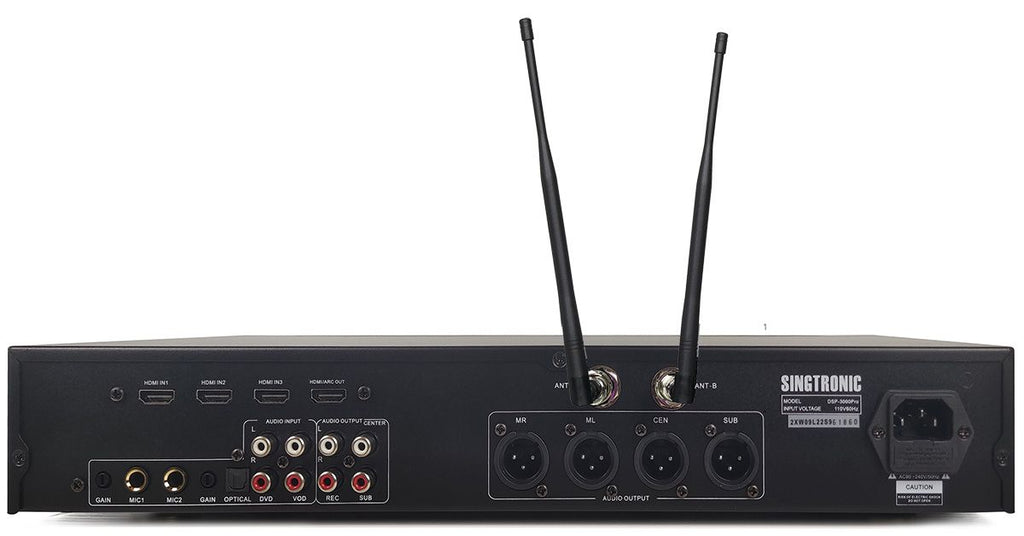 QSC K12.2 Professional Active 3-way Array Speaker + Singtronic DSP-4000Pro Digital Processor Karaoke System