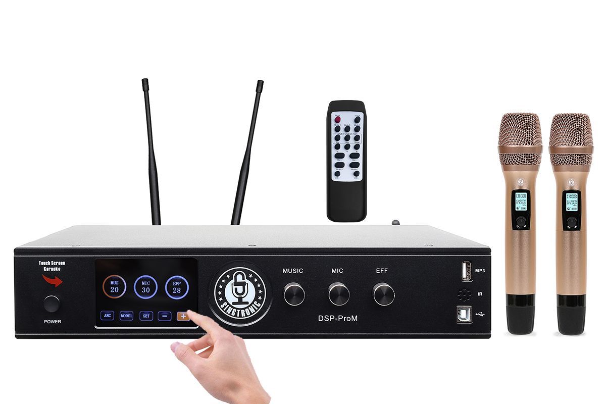 QSC KC12 3-way 3000W Speaker + Singtronic DSP-ProM Digital Karaoke System