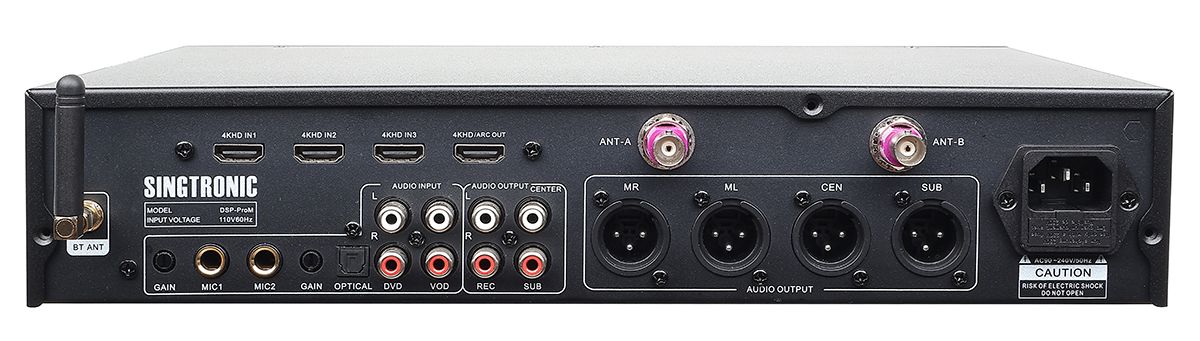 QSC KC12 3-way 3000W Speaker + Singtronic DSP-ProM Digital Karaoke System