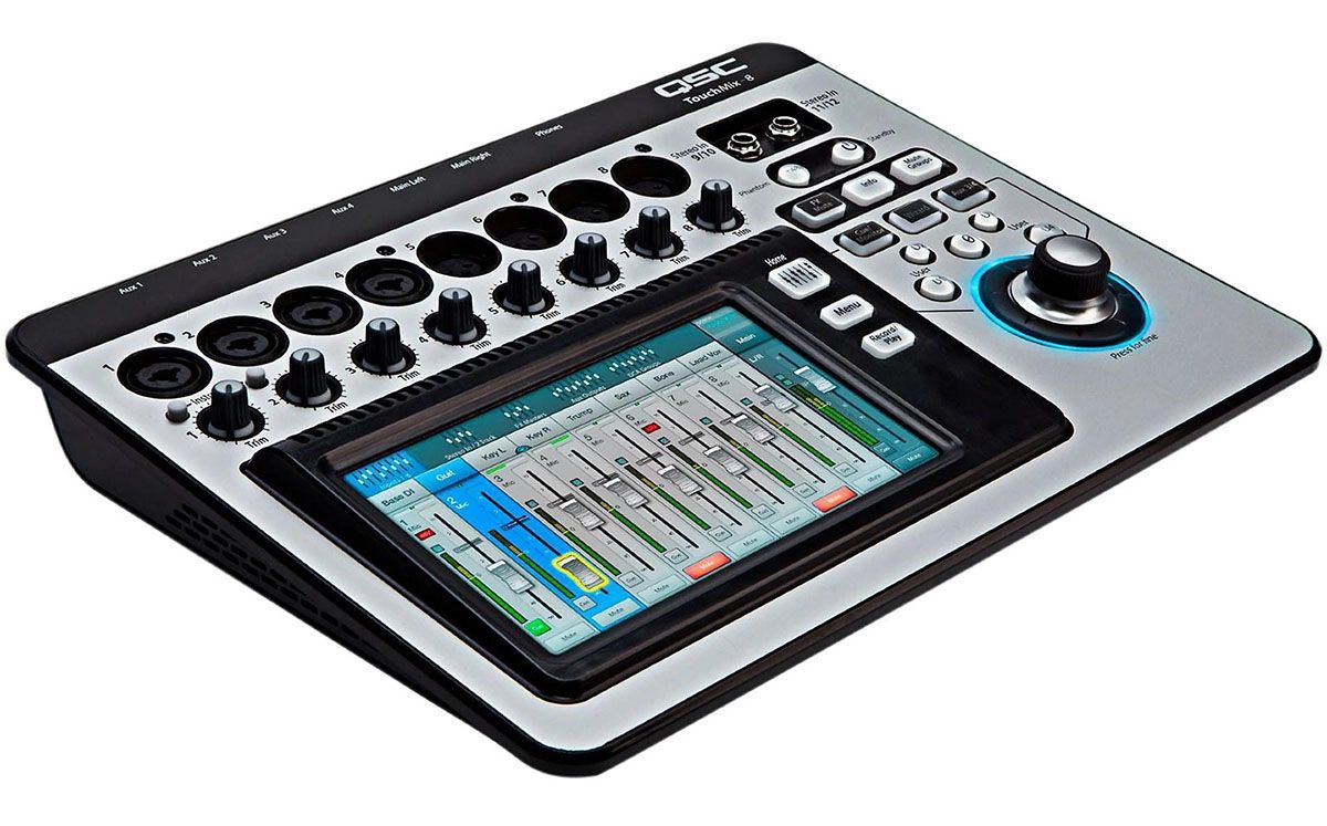 QSC TouchMix-8 Professional 8 Channel Compact Digital Karaoke