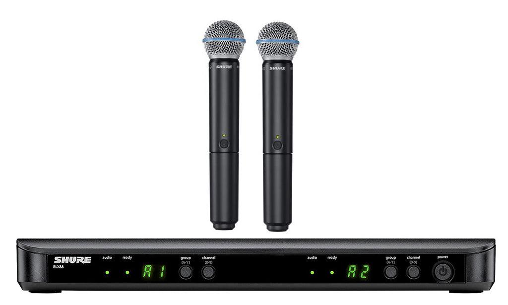 Shure BLX-288/B58 Professional Dual UHF Vocalist Wireless Microphone System