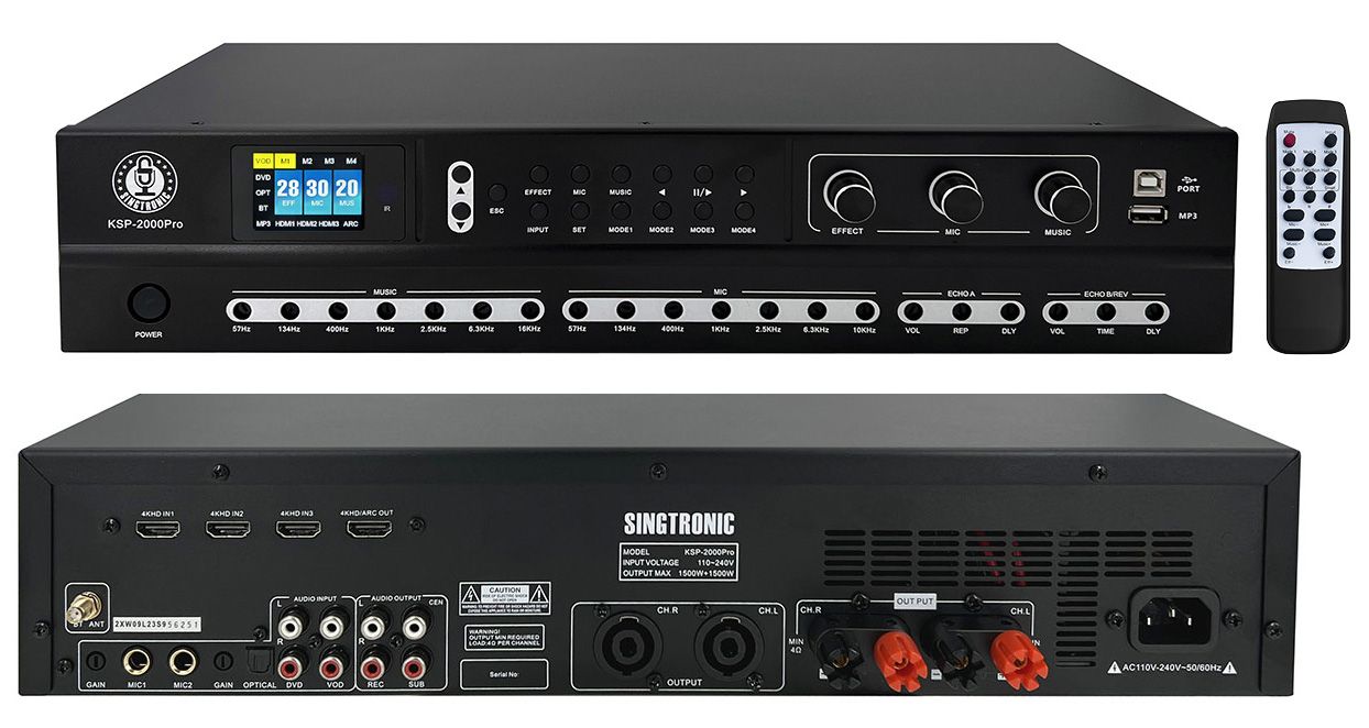 Singtroinc Complete Professional Karaoke System Built in Anti-Feedback