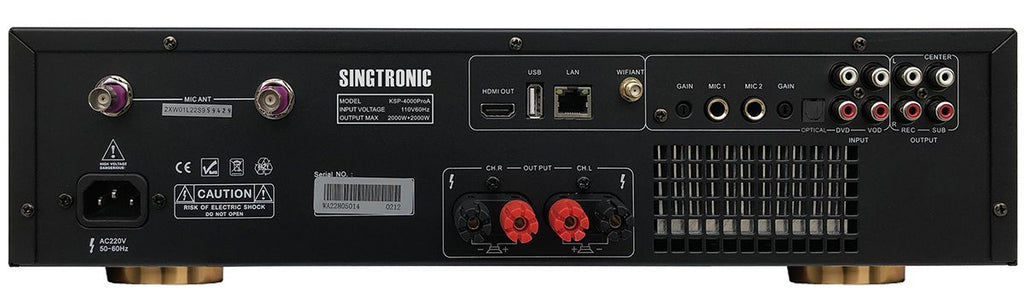 Singtronic 4000W Professional Karaoke System with Unlimited Youtube Songs