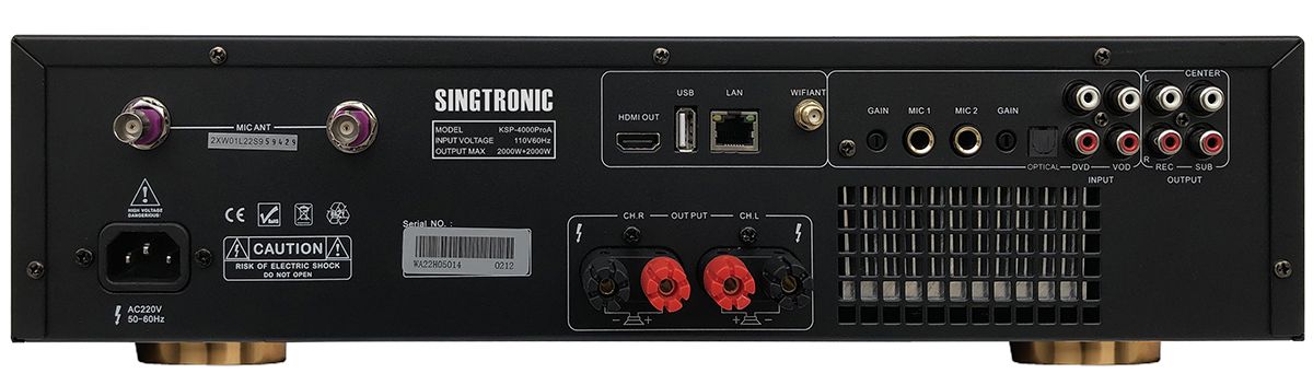 Singtronic 4000W Professional Karaoke System with Unlimited Youtube Songs