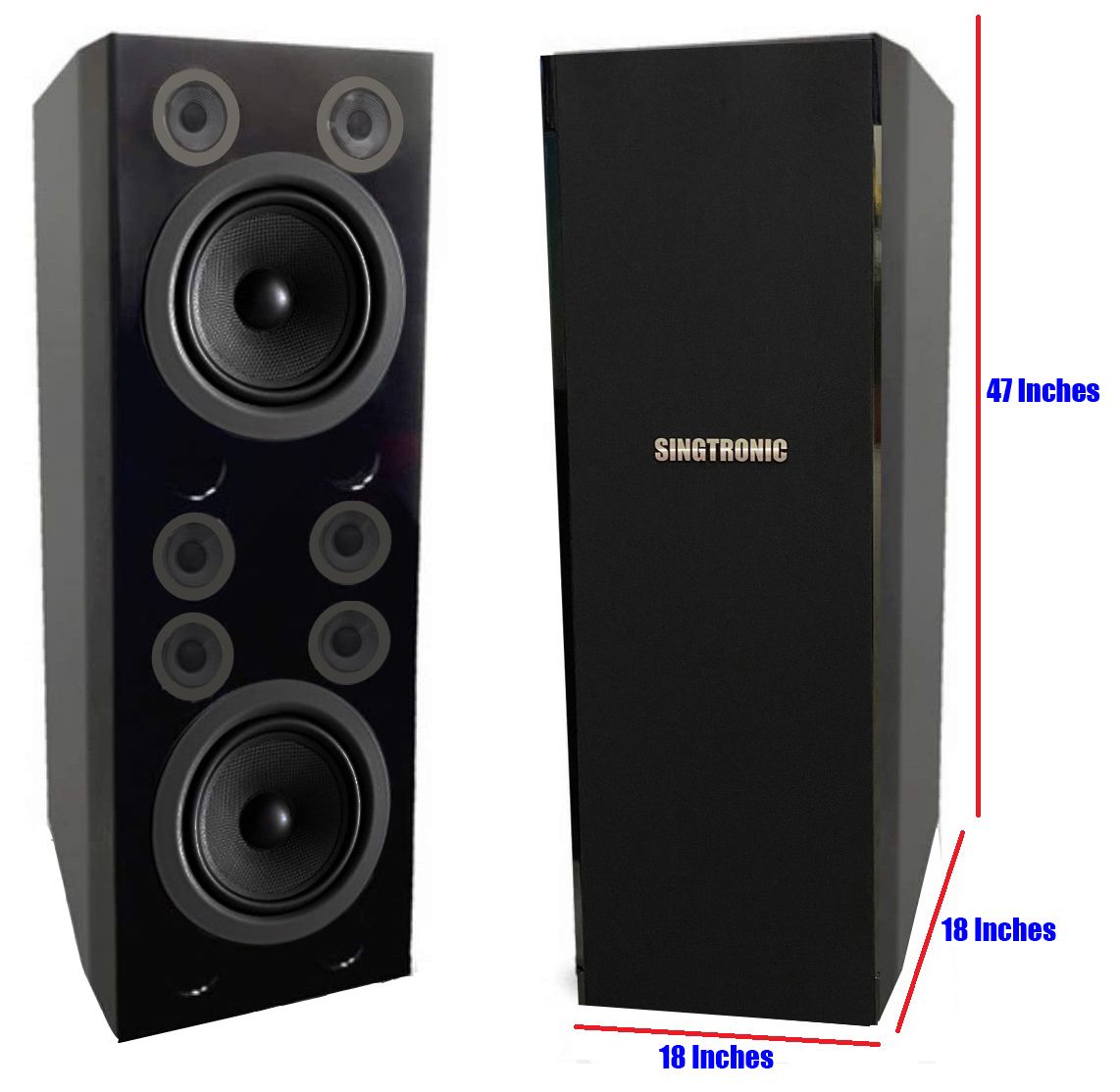 Singtronic 6000W Digital Karaoke System with Digital Touch Screen & Anti-feedback