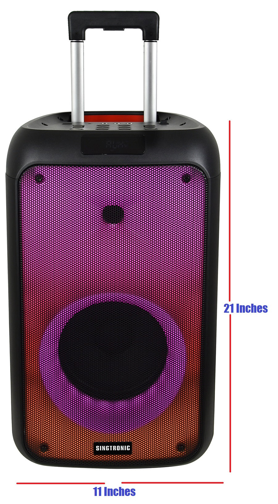 Singtronic BT-0808Pro Portable 500W Bluetooth Karaoke System 2 x Wireless Microphones