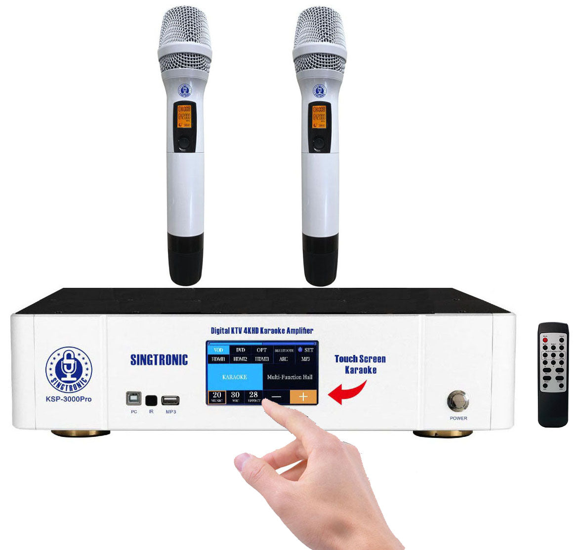 Singtronic Complete 3000W Professional Digital Karaoke System Unlimitted Youtube Songs Selec by Phone