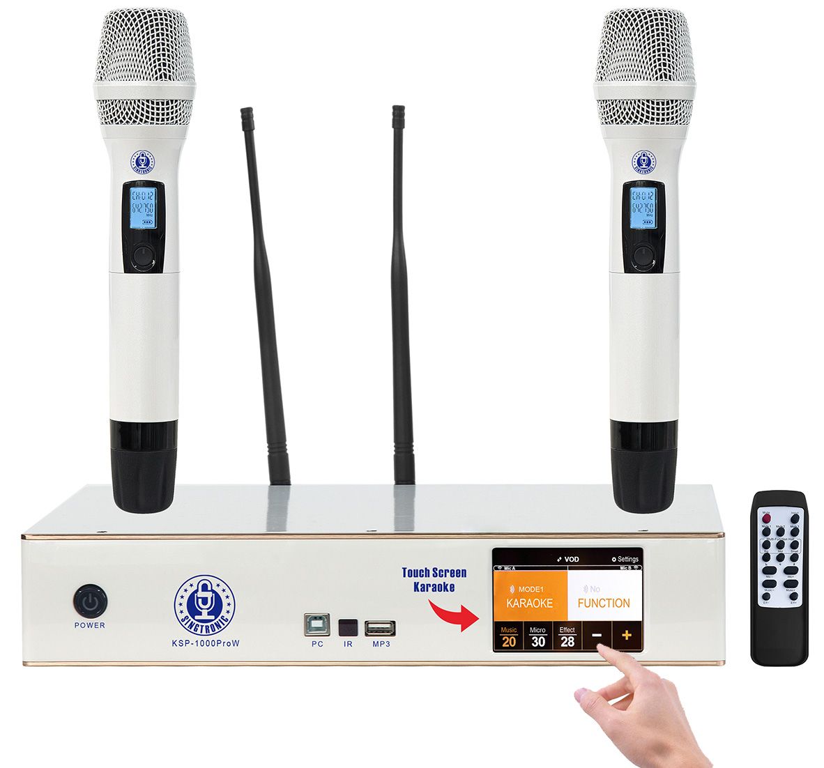 Singtronic Complete Digital 2000W Youtube Karaoke System Select Songs by Phone Apps