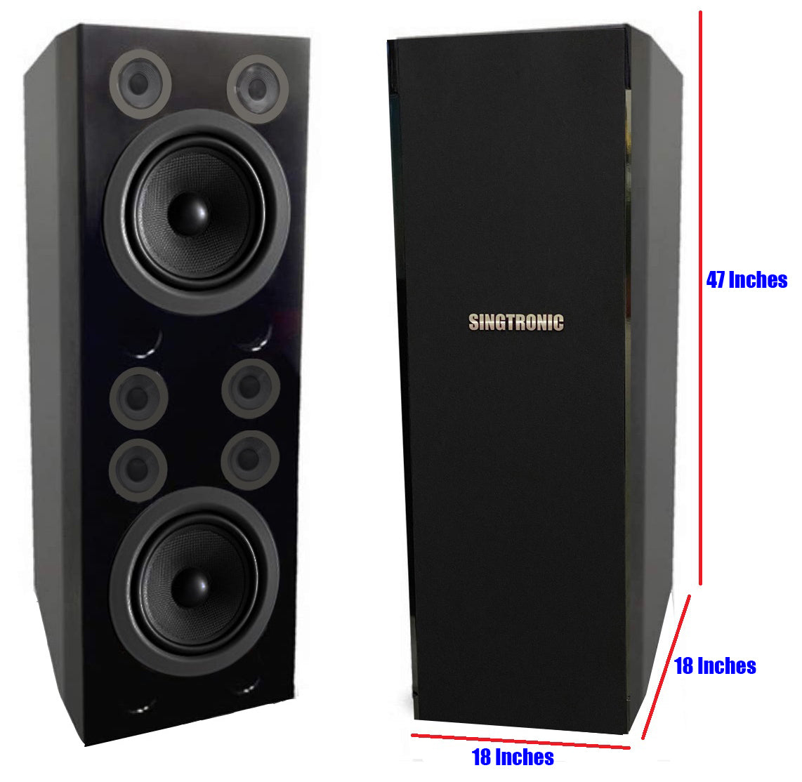 Singtronic Complete Karaoke System Professional 6000W Built in Anti-Feedback Microphones