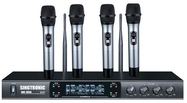 Singtronic KA-1000Pro Karaoke 2000W Amplifier + UHF-3500Pro Digital Wireless Microphone