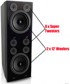 Singtronic KS-3000DW Professional 5000W Vocalist Floor Standing Karaoke Speaker System (Pair)