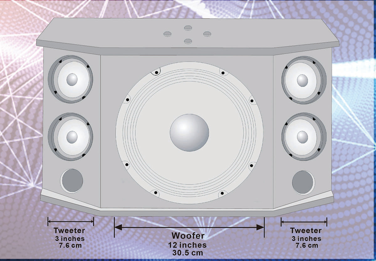Singtronic KS-3000V Professional 3000W Vocalist Full Range Karaoke Speaker (Pair)