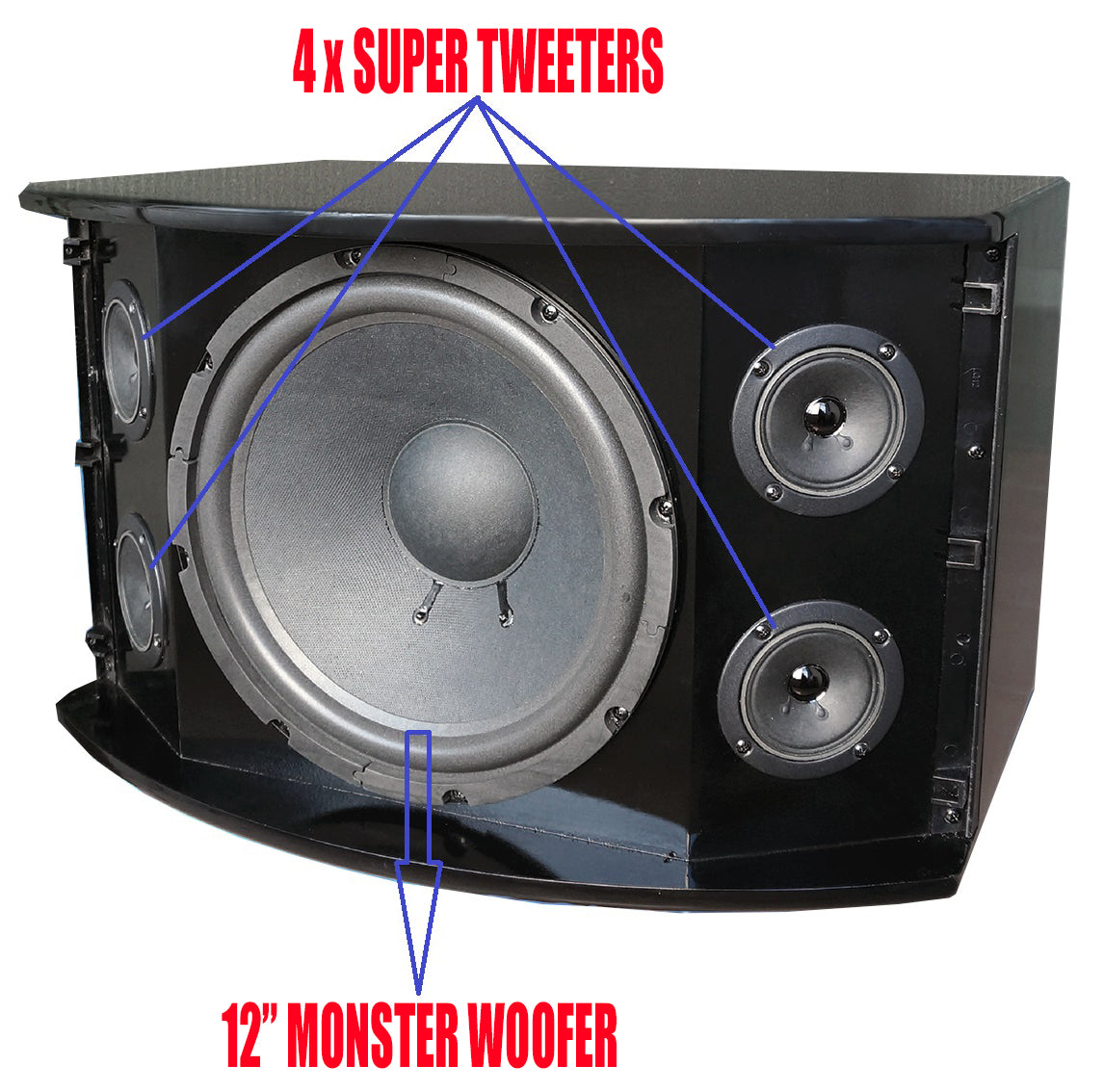 Singtronic KS-3000V Professional 3000W Vocalist Full Range Karaoke Speaker (Pair)