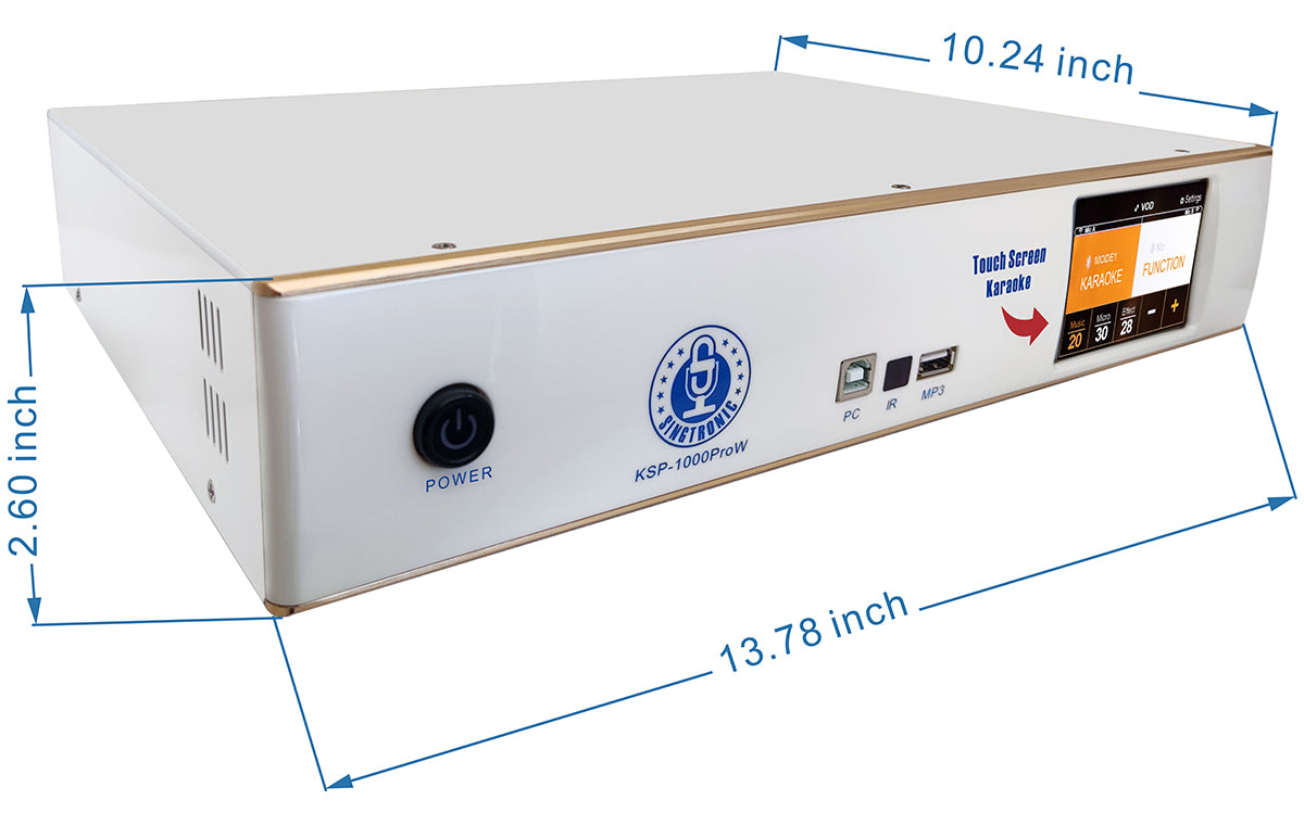 Singtronic KSP-1000ProW Professional Digial 2000W 3 in 1 Karaoke Sound Processor W/ 2 x Mics.