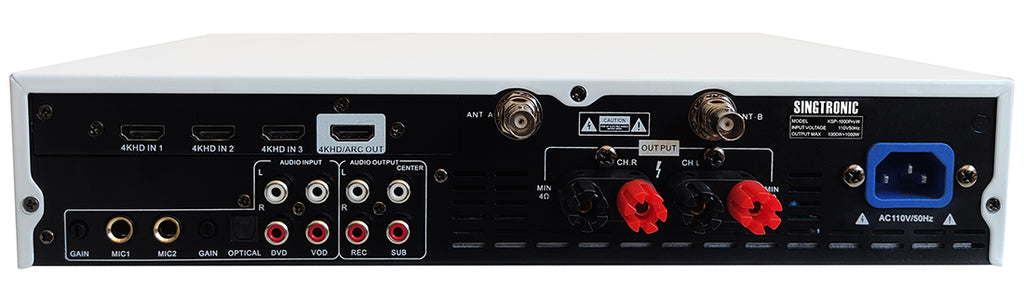Singtronic KSP-1000ProW Professional Digial 2000W 3 in 1 Karaoke Sound Processor W/ 2 x Mics.