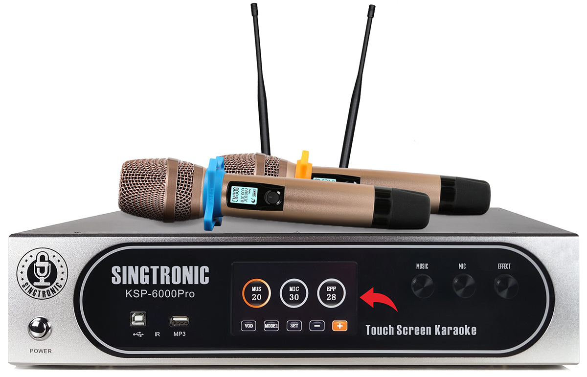 Singtronic KSP-6000Pro Professional 6000W Digital 3 in 1 Karaoke Sound Processor 4 Channels Amplifier