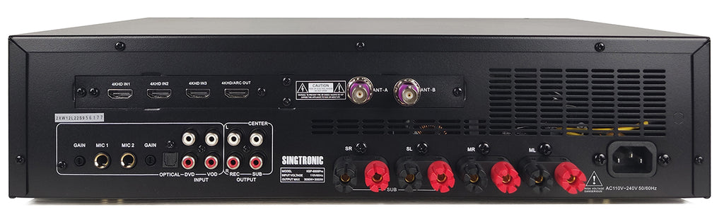 Singtronic KSP-6000Pro Professional 6000W Digital 3 in 1 Karaoke Sound Processor 4 Channels Amplifier