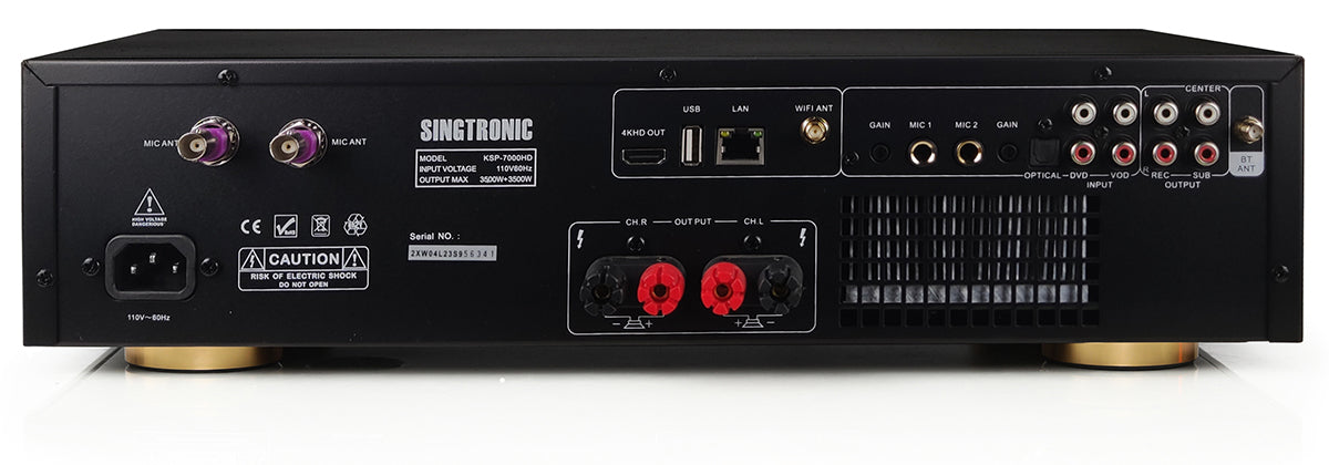 Singtronic KSP-7000HD Professional Smart 4 in 1 Digital 7000W Karaoke Amplifier