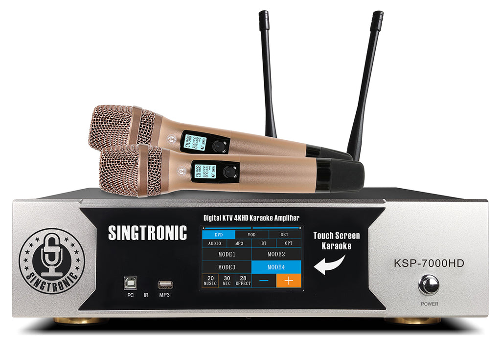 Singtronic KSP-7000HD Professional Smart 4 in 1 Digital 7000W Karaoke Amplifier