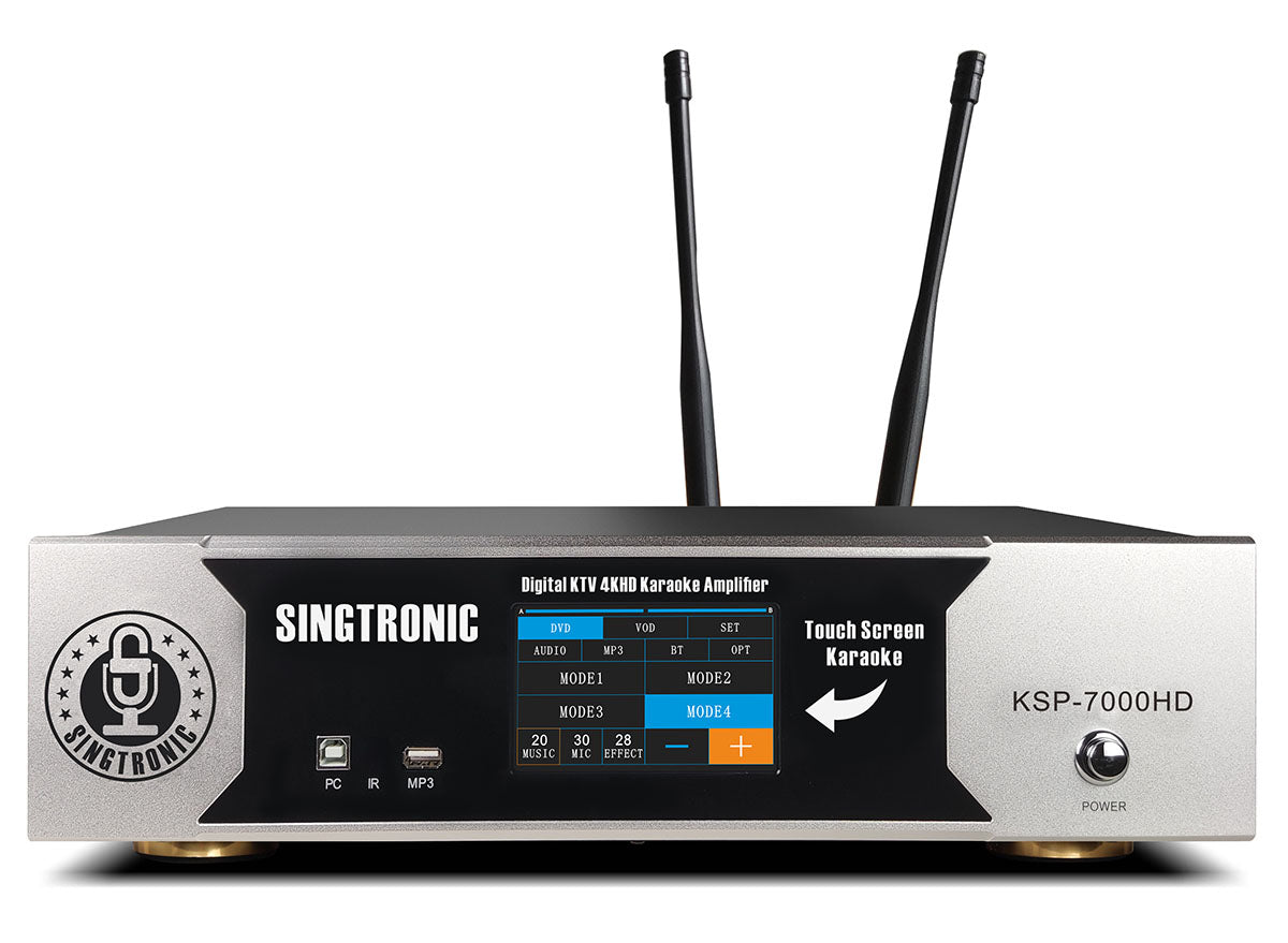 Singtronic KSP-7000HD Professional Smart 4 in 1 Digital 7000W Karaoke Amplifier