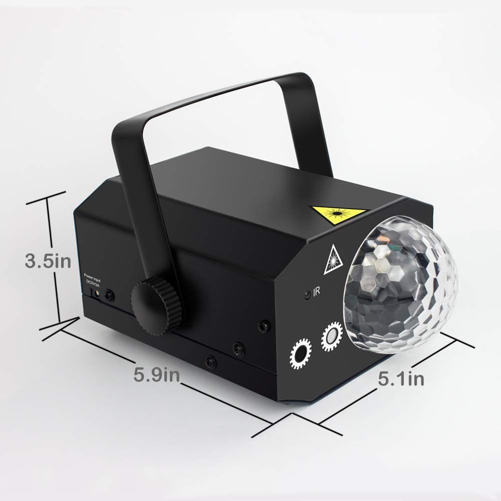 Singtronic L.E.D Party Big Laser Spot Disco Light with Remote Control & Music Sync.