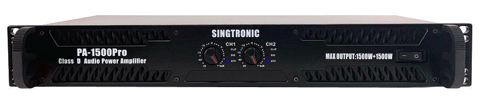 Singtronic Professional Class D 3000W Power Amplifier + Digital Karaoke Processor Mixer Anti-Feedback