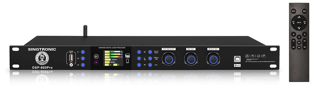 Singtronic Professional Class D 3000W Power Amplifier + Digital Karaoke Processor Mixer Anti-Feedback