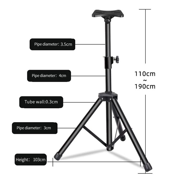 Singtronic Professional Heavy Duty Adjustable Tripod Speaker Stand (Pair)