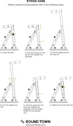 Singtronic Professional Heavy Duty Speaker Wall Mount Bracket (Pair)