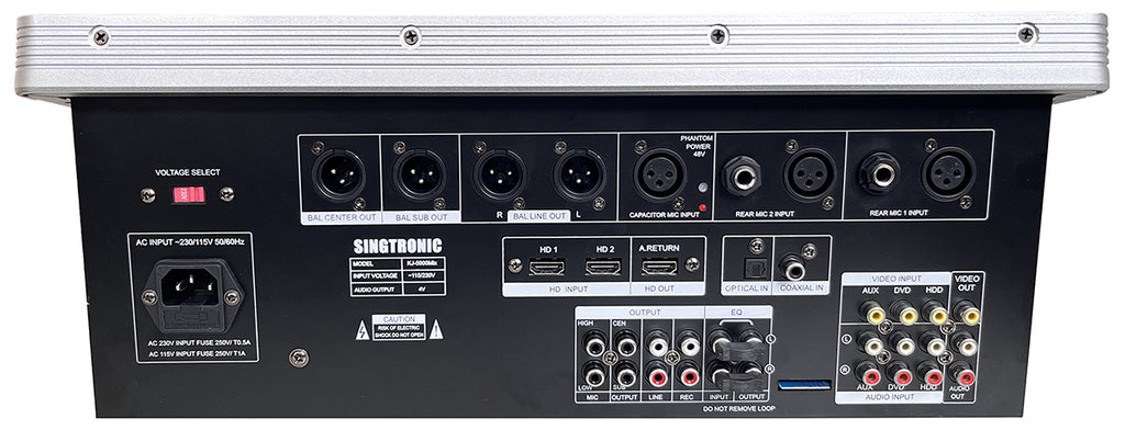 Singtronic Professional KJ/DJ Karaoke System 4000W via Youtube Songs by Iphone & Tablets