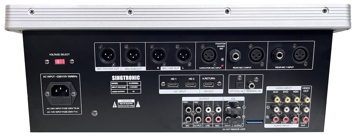 Singtronic Professional KJ/DJ Karaoke System 4000W via Youtube Songs by Iphone & Tablets