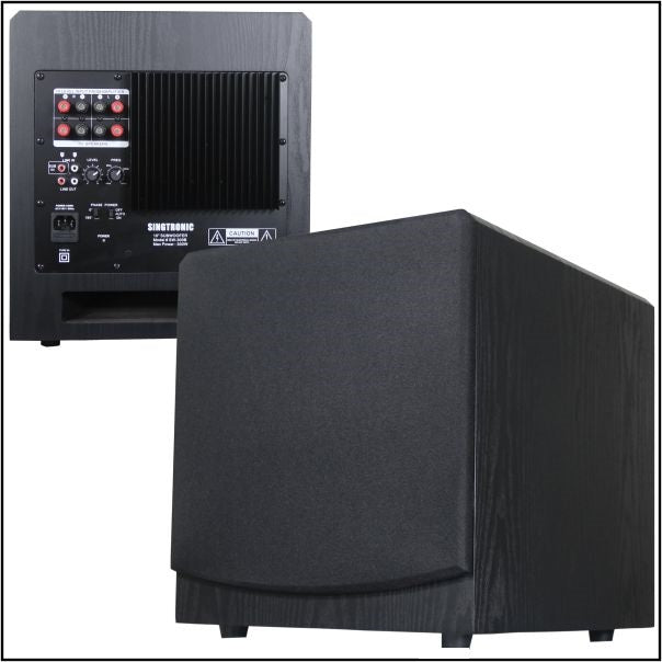 Singtronic SW-300B Professional Pre-Amplifier 300W Power Subwoofer Built in 5.1 Channels