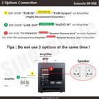 Singtronic SW-300B Professional Pre-Amplifier 300W Power Subwoofer Built in 5.1 Channels